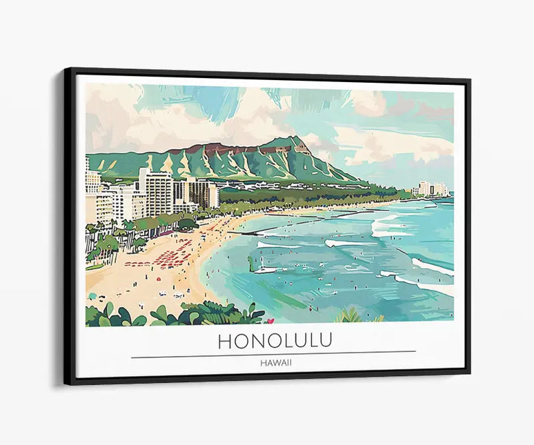 TRAVEL ART HONOLULU HAWAII