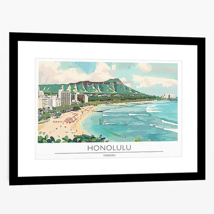 TRAVEL ART HONOLULU HAWAII