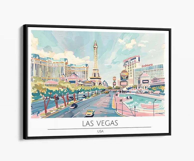 TRAVEL ART LAS VEGAS USA