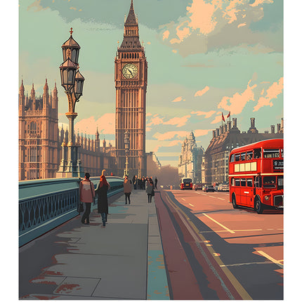 TRAVEL ART LONDON ENGLAND