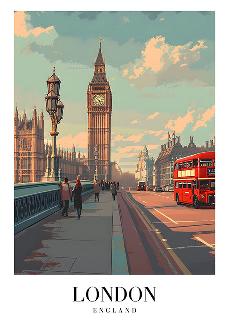 TRAVEL ART LONDON ENGLAND