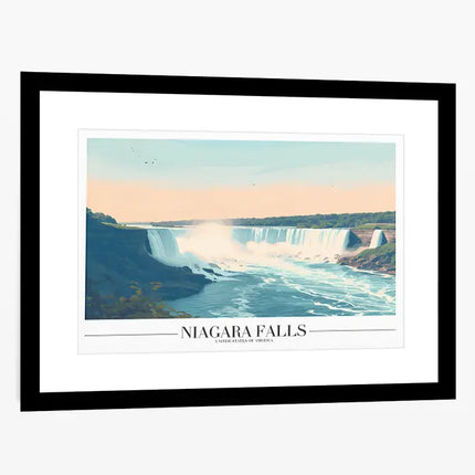 TRAVEL ART NIAGARA FALLS USA