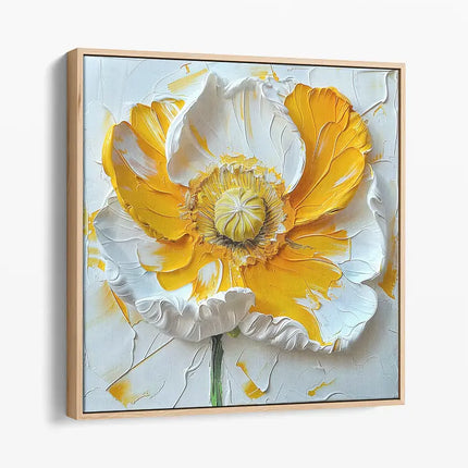 POPPY PALETTE KNIFE PAINTING CANVAS & ART PRINTS