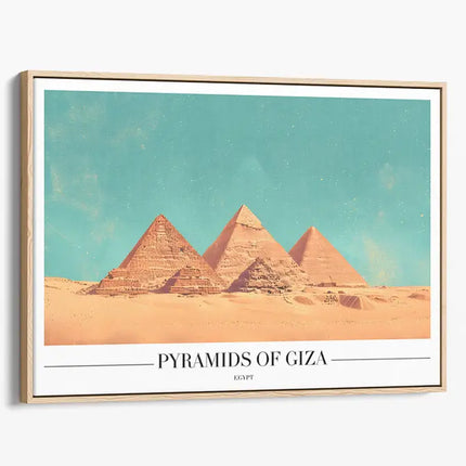 TRAVEL ART PYRAMIDS OF GIZA EGYPT