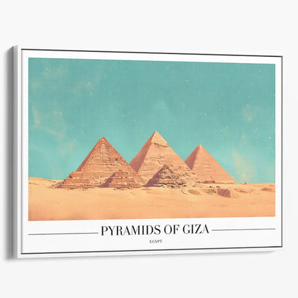 TRAVEL ART PYRAMIDS OF GIZA EGYPT