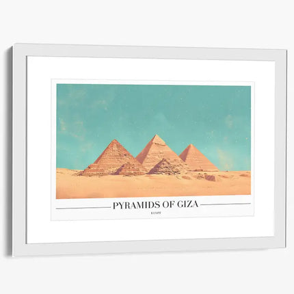 TRAVEL ART PYRAMIDS OF GIZA EGYPT