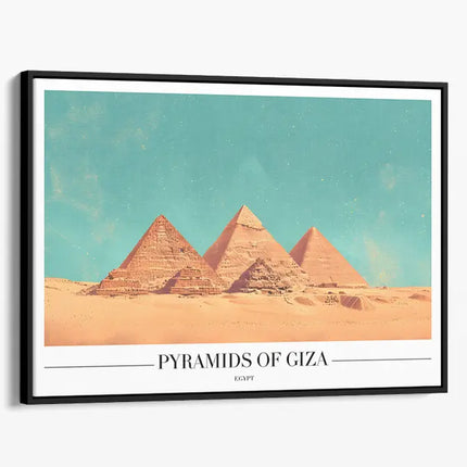 TRAVEL ART PYRAMIDS OF GIZA EGYPT