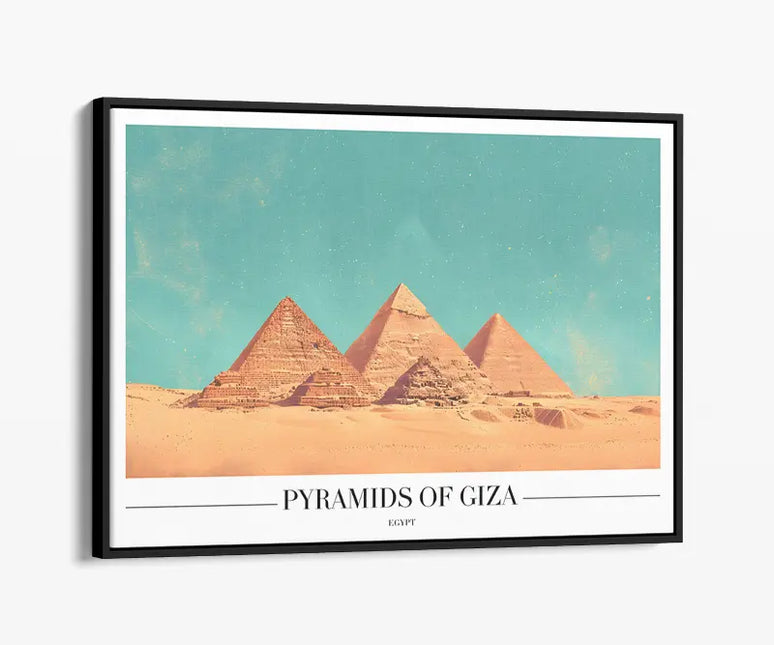 TRAVEL ART PYRAMIDS OF GIZA EGYPT