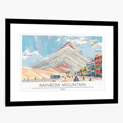 TRAVEL ART RAINBOW MOUNTAIN