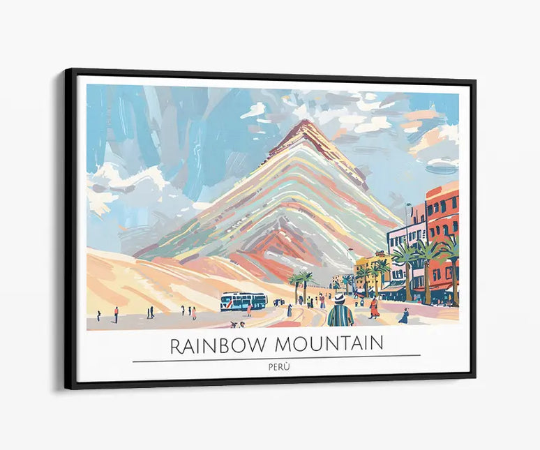 TRAVEL ART RAINBOW MOUNTAIN