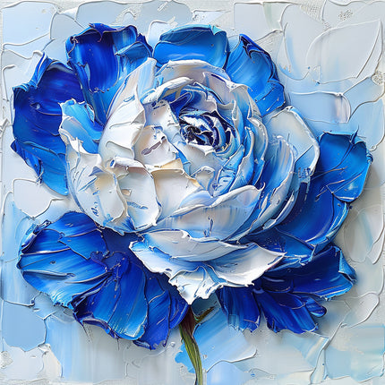 ROSE PALETTE KNIFE PAINTING CANVAS & ART PRINTS