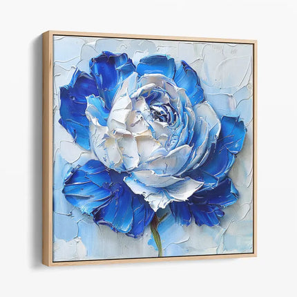 ROSE PALETTE KNIFE PAINTING CANVAS & ART PRINTS