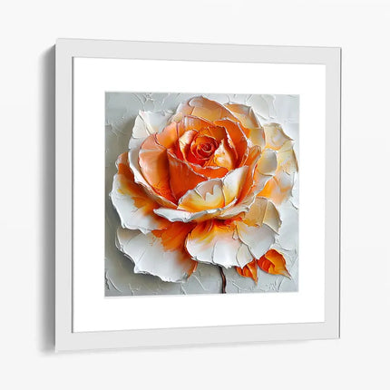 ROSE PALETTE KNIFE PAINTING CANVAS & ART PRINTS