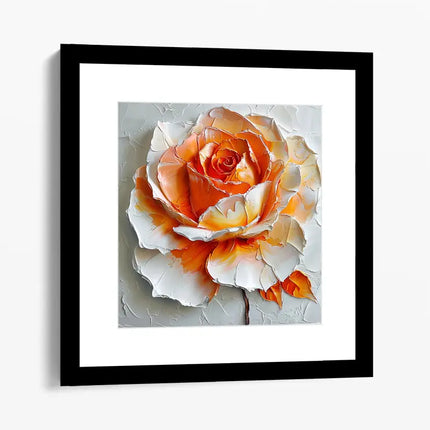 ROSE PALETTE KNIFE PAINTING CANVAS & ART PRINTS