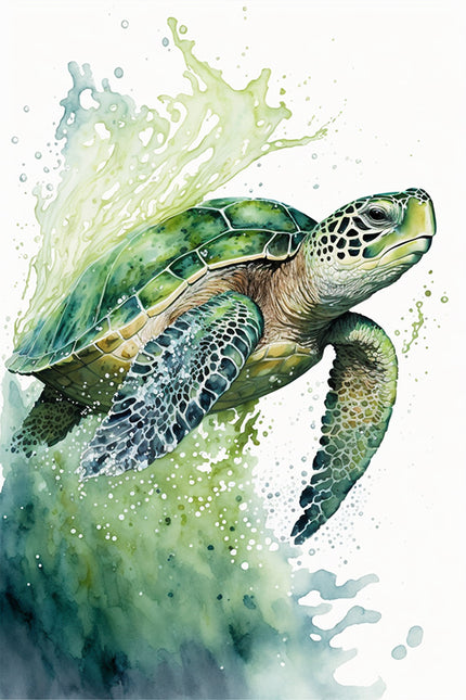 ANIMAL ART TURTLE