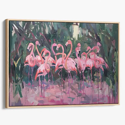 ANIMAL ART FLAMINGOS