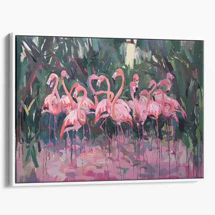 ANIMAL ART FLAMINGOS