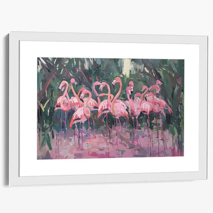 ANIMAL ART FLAMINGOS