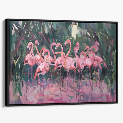 ANIMAL ART FLAMINGOS