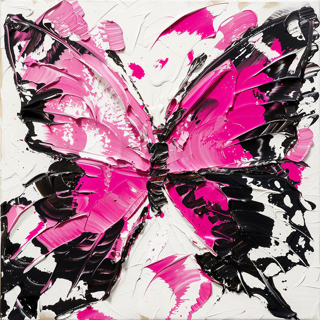 BUTTERFLY PALETTE KNIFE PAINTING CANVAS & ART PRINTS