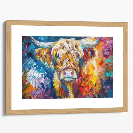 ANIMAL ART HIGHLAND COW