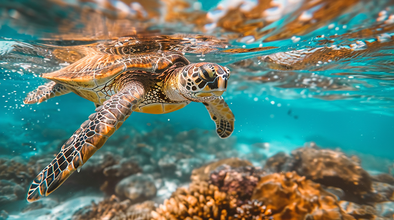 ANIMAL ART TURTLE