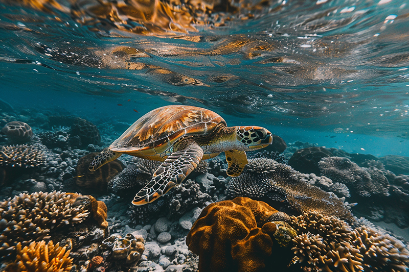 ANIMAL ART TURTLE